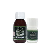 Rubio Monocoat Wood Stain & Finish 65 ft² - Red Velvet | Oil Plus 2C | Quick-Dry, Eco-Friendly Linseed Wood Oil for Indoor Use, Includes Accelerator (Part B) | Protector | 130 ml Rubio Monocoat