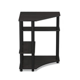 FURINNO Turn-N-Tube Space Saving, Corner Desk, Espresso/Black Furinno