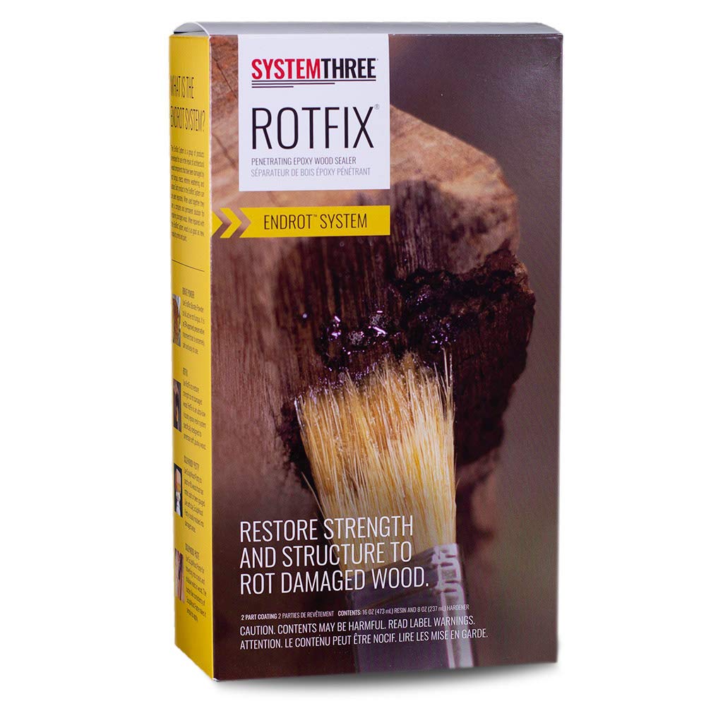 System Three Resins Rotfix Wood Restoration Rot Repair, 24-Ounce SYSTEMTHREE