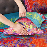 Boho Sheet Set California King Size, 4PCS Bohemian Colorful Tribal 16 Inch Deep Pocket Boho Indian Bedding Sheets, Soft Microfiber Bed Sheet Set Cal king(1 Fitted Sheet, 1 Flat Sheet, 2 Pillowcases) DJY