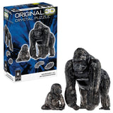 BePuzzled, Gorilla and Baby Original 3D Crystal Puzzle, Ages 12 and Up Bepuzzled