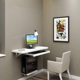 WZHONG Versatile Wall-Mounted Floating Desk – Elegant Space-Saving Solution for Home and Office WZHONG