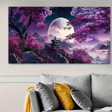 BOHADIY 5D Large Diamond Art Painting,Moon Diamond Painting Kits for Adults,DIY Full Drill Mountain Crystal Rhinestone Arts and Crafts,Tree Gem Art Painting with Diamond Home Wall Decor27.5 X 15.7inch BOHADIY