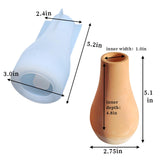 Wehous Concrete Vase Mold Silicone Resin Mold Container Storage Jar Bottle Mold Silicone Flower Vase Plant Mold Epoxy Resin Casting Cement Art Craft Trinket Holder Mold DIY Halloween Christmas Decor Wehous