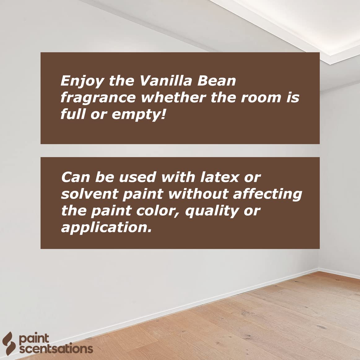 Paint Scentsations Vanilla Bean Odor Control Paint Additive | Air Freshener For Home | Last Up To 4 Months | Mix 1oz For Every 1 Gallon Of Paint | 10oz Bottle Paint Scentsations