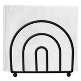 Blue Donuts Classic Arc Collection Napkin Holder – Napkin Holders for Tables, Farmhouse Napkins Holder, Dining Table Napkin Holders for Kitchen, Black Blue Donuts