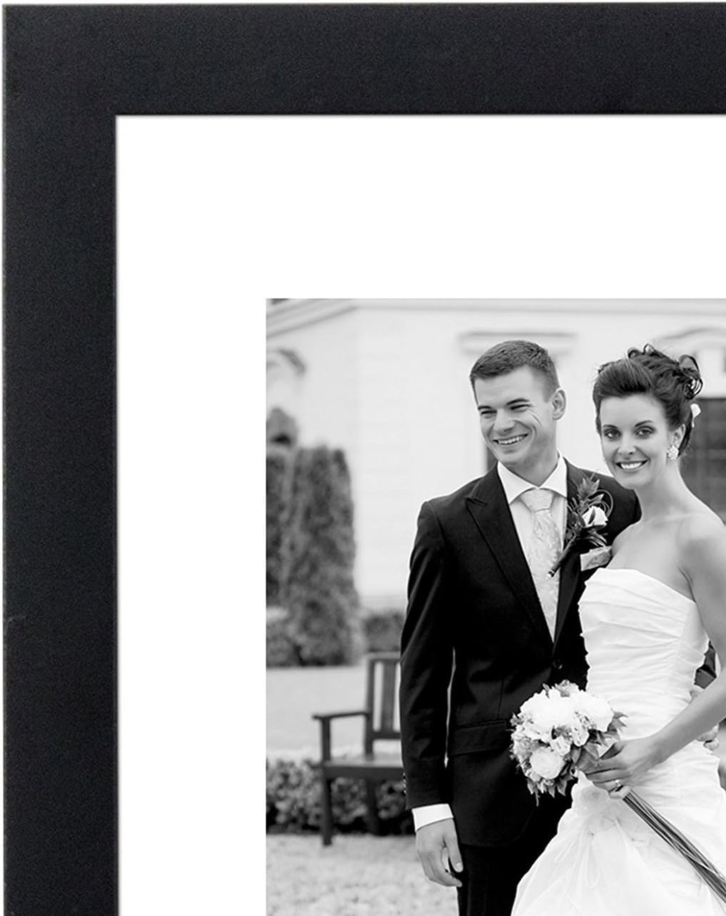 Americanflat 7 Pack Black Gallery Wall Frame Set - Includes One 11x14 Frame, Two 8x10 Frames, and Four 5x7 Frames - Picture Frames Collage Wall Decor with Shatter Resistant Glass and Hanging Hardware Americanflat