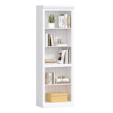 Spirich 5 Tier White Bookshelf, Tall Bookshelf with Storage, Open Wooden Book Shelf, Modern Large Bookcase for Living Room, Home Office, Dinning Room Spirich