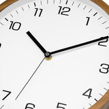 Foxtop Wood Wall Clock 12 Inch Silent Non-Ticking Battery Operated Quartz Round Wooden Wall Clock Decorative for Kitchen Bedroom Living Room Home Office Decor Foxtop