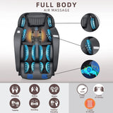 iRest A306 Massage Chair, Full Body Zero Gravity Recliner with AI Voice Control, SL Track, Bluetooth, Yoga Stretching, Foot Rollers, Airbags, Heating (Black) MYTHIA