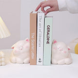 Cute Cat Book Ends for Shelves, Non-Slip Bookends for Heavy Books, Decorative Book Ends for Kids, Unique Bookends to Hold Books, Book Holders for Shelves, Book Stopper Cat GEPNUOQT