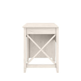 Bush Furniture Key West Computer Desk with Storage | Farmhouse PC Table for Home Office in Linen White Oak | 54W x 24D Bush Business Furniture