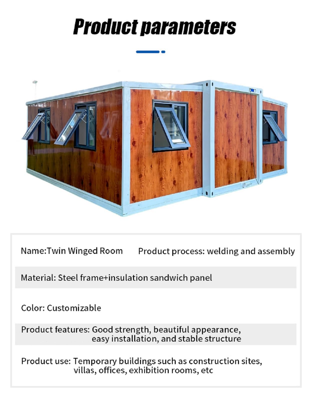 Modular Prefabricated Container Home - Customizable Tiny Home with Bathroom, Kitchen, Living Room & Bedroom - Mobile Home Solution for Adults - Ideal Tiny Homes to Live in - WoodArtSupply