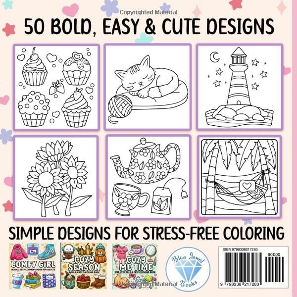 Coloring Book for Adults Relaxation: Bold and Easy Majosta