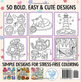Coloring Book for Adults Relaxation: Bold and Easy Majosta