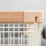 IRIS USA Medium Dog Crate, Dog Kennel Indoor with Sliding Door & Bottom Tray, Dog Cage, Wire Pet Pen with Bottom Tray, Stylish Wood-Like Trim, Light Brown IRIS USA, Inc.