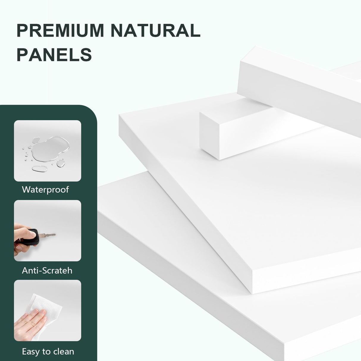 TVU 5-Tier Wooden Book shelf, 65"H × 31.5"W × 9.9“D Bookshelf with Storage, Floor-Standing Display Bookcase, Farmhouse Style Bookshelf with Arched Base, Suitable for Living Room, Study, Office, White TVU