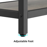 IDEALHOUSE Coat Rack Shoe Bench Industrial Hall Tree Storage Bench for Entryway Wood Look Accent Large Shoe Rack Bench with Storage Shelf Hanging Bar,8 Hooks Grey 39.9"x15.7"x72" IDEALHOUSE