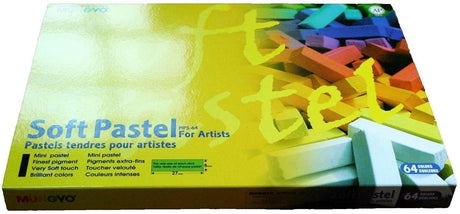 MUNGYO Soft Pastel 64 Color Set Square Chalk (US English Version) YoCoSII