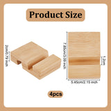 OLYCRAFT 4Pcs Embroidery Hoop Wooden Base Embroider Hoop Base 2.1x3.1 Inch Embroidery Hoop Easels Rectangle Embroidery Display Stand Cross Stitch Hoop Accessories Decor OLYCRAFT