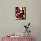 TUMOVO Paint by Numbers Kit for Adults, Elegant Red Wine Bottle with Grapes Still Life Art Painting by Numbers, DIY Canvas Kit for Beginners, Sip and Paint Kit for Adults(16x20 Inch) TUMOVO