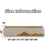 ZGNBSD Reception Desk - Modern Front Desk with Hidden LED Lighting, Customizable Logo, No Assembly Required, Ideal Checkout Counter, Stylish Retail Counter for Professional Spaces (White A, 84") ZGNBSD