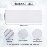 Breling 1 Pcs Sublimation Table Runner Heat Transfer 24 x 72 Inch Table Cover Waterproof White Table Runner Machine Washable Twill Blanks Table Banner for Birthday Wedding Party Banquet Restaurant Breling
