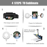 4Pack 8inch Sublimation Wind Spinner Blanks 3D Aluminum Metal Wind Sculpture Kinetic Spinners for Yard and Garden Indoor Art Ornaments Hanging Decoration (Geometric) WindMage