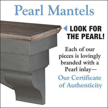 Pearl Mantels ARYB7249927 Style with Attitude Versatile Wood Mantel Shelf, 72" L & 10" D, Patio Distressed