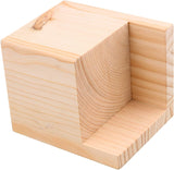 Set of 4 Bed Risers Furniture Square Risers 2 Inches Height Heavy Duty Unfinished Solid Wood Furniture Legs Bed Lifts Furniture Legs for Sofa Couch Metany