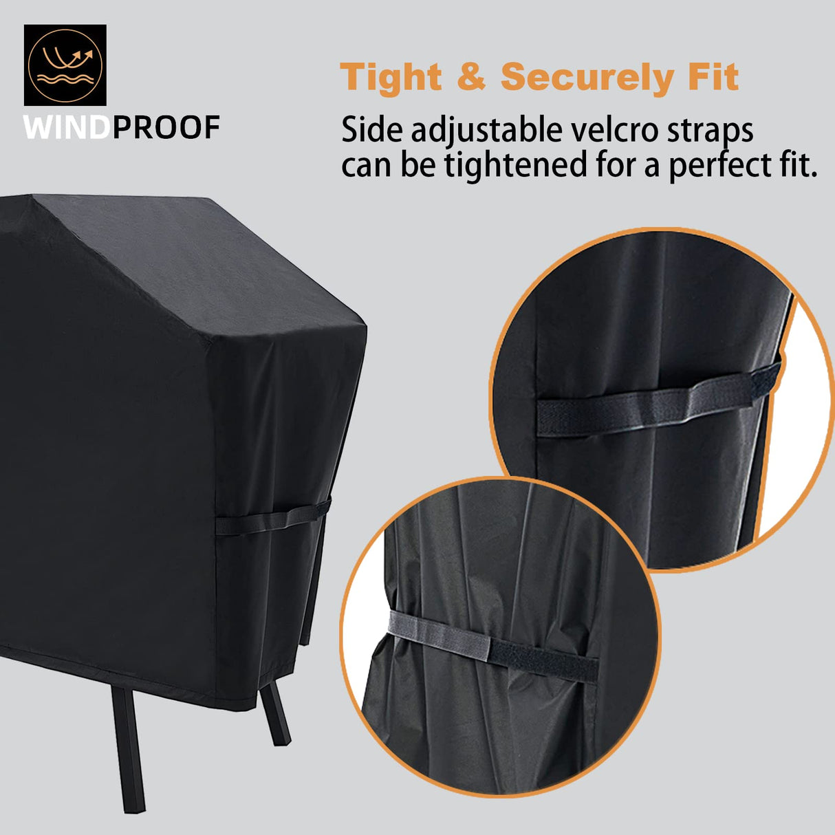 NOELIFE Grill Cover for Blackstone 22 inch Griddle with Hood and Stand, Waterproof Griddle Accessories for Blackstone 17 and 22 inch, Windproof and UV Resistant (Cover only) NOELIFE