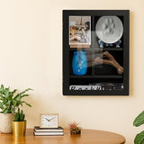Sofunii Pet Memorial Shadow Box with Shelves,12 * 16 Inch Memory Deep Display Case,Personalized Keepsake for Dog & Cat Lovers, Pet Remembrance Loss Sympathy Gift - Black Sofunii