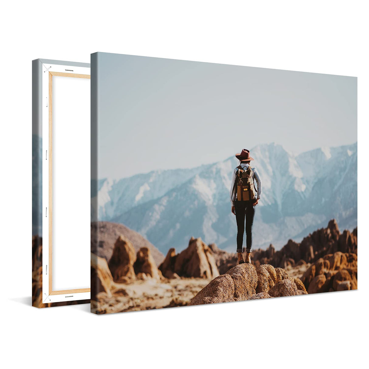 Photo.Gifts - Custom Canvas Prints with Your Photos 14"x10" - Customize with Your Picture & Text - Personalized Photo Canvas Prints Wall Art - Canvas Photo Stretched on Wooden Frame Photo.Gifts