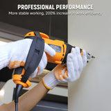 Hoteche 4.5-Amp Drywall Screw Gun, Electric Screwdriver with Variable Speed 0-4500 RPM, 1/4" Chuck, Forward & Reverse Switch Hoteche