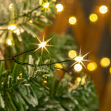 ZELUXDOT Fairy Lights Plug in,100FT 1000 LEDs Waterproof String Lights,Green Wire,Firecracker Lights with Remote 8Modes for Indoor Outdoor Christmas Wedding Birthday Patio Garden Decor,Warm White ZELUXDOT