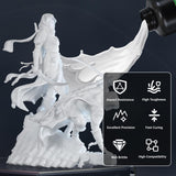 Uniformation PLA Plant-Based Resin Biodegradable UV Curing Resin 405nm for LCD 3D Printer, Low Odor,High Precision (ABS White, 1000g) Uniformation