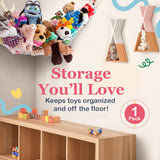 Lilly's Love Stuffed Animal Hammock | Corner Hanging Organizer, Toy Storage, Stuffed Animal Storage | Easy to Hang Plushie Net w/Included Anchors & Hooks | Cute Room, Bedroom & Home Decor (White) Lilly's Love