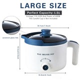 Ksedcon Wax Melter for Candle Making with Pouring Spout, Electric Wax Melting Pot Kit Included Wicks, Wick Stickers, Centering Device, Stirring Spoon Ksedcon