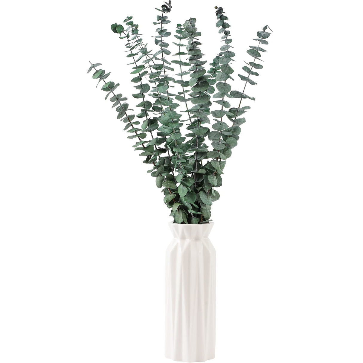 10 Pcs Dried Eucalyptus Stems 17" Real Eucalyptus for Shower Hanging 100% Made from Fresh Eucalyptus Leaves, Wedding Decor Home Decor Farmhouse Decor DIY Spring Decor,Green. Dried Flowers FAVOWREATH