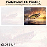 TUMOVO Largemouth Bass Paint by Numbers for Adults Fish Jumping Out of Water DIY Oil Paint by Number On Canvas Yellow Theme Painting Art Crafts Acrylic Paints for Home Decor Painting Gift 16"x20" TUMOVO