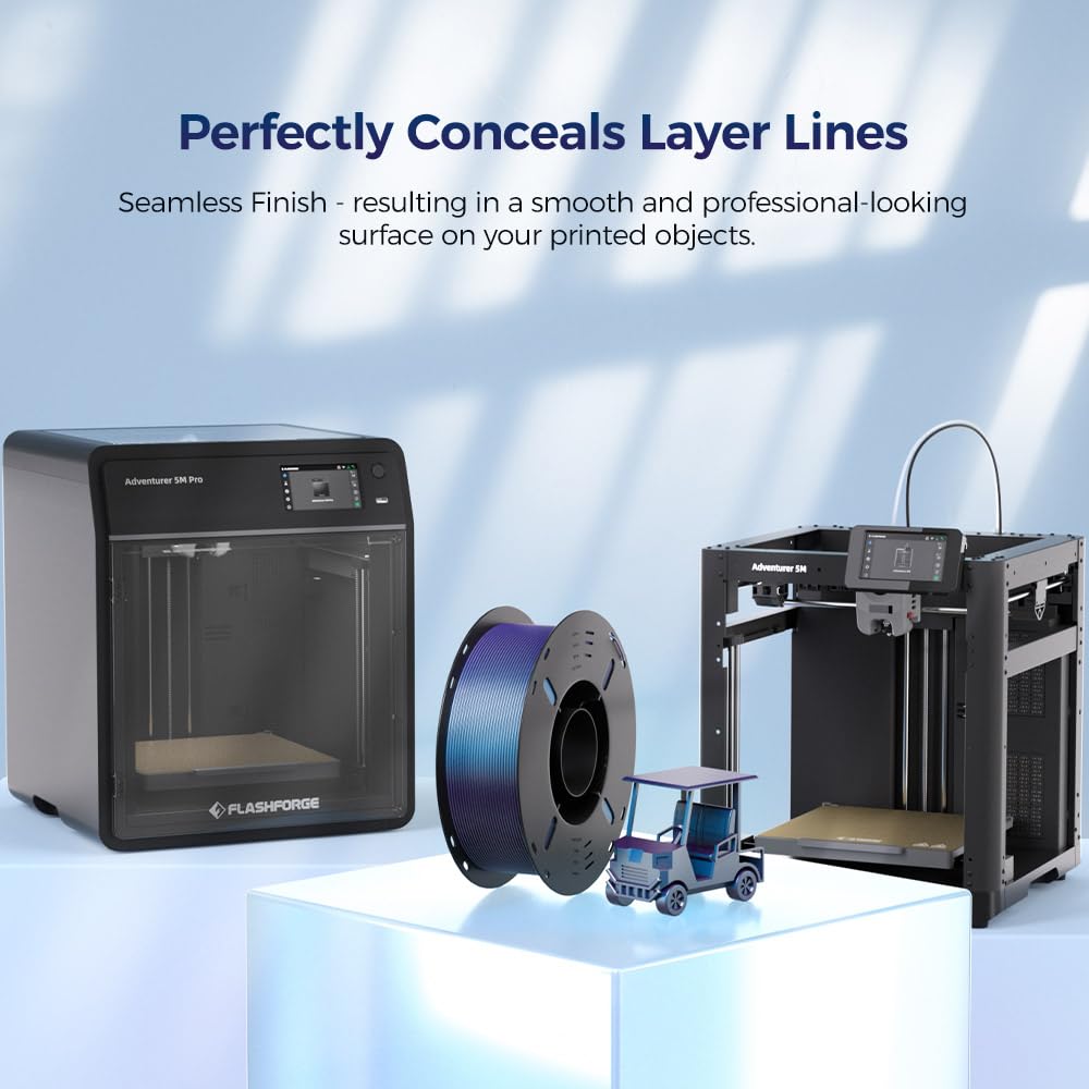 VOXELAB 3D Printer Filament, 1.75mm PETG Burnt Titanium Filament, Dimensional Accuracy +/- 0.02 mm, 3D Printing Material 1kg/ Spool, Fit Most FDM 3D Printers, Burnt Titanium Voxelab