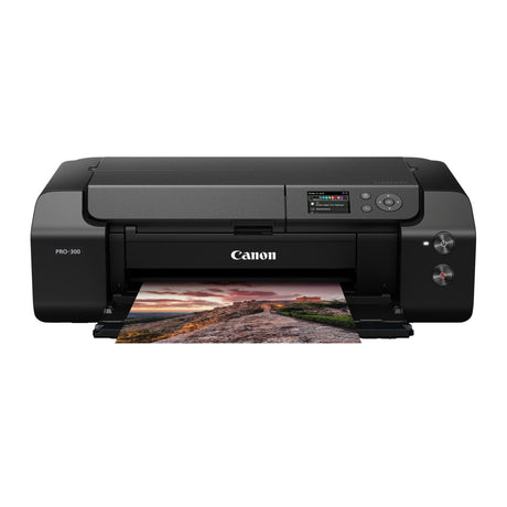Canon imagePROGRAF PRO-300 Wireless Color Wide-Format Printer, Prints up to 13"X 19", 3.0" LCD Screen with Profession Print & Layout Software and Mobile Device Printing, Black, One Size Canon