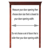 Swinging Cafe Doors,Unfinished Solid Wood Saloon Door Louvered Privacy Screen Partition for Pub Porch Garden,Auto Close Stainless Steel Hinges,Custom Size (W 43in x H 39in) NIANXINN