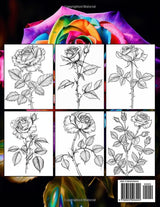 Roses Coloring Book For Adults: An Beautiful Illustrations Of Rose Flowers Majosta