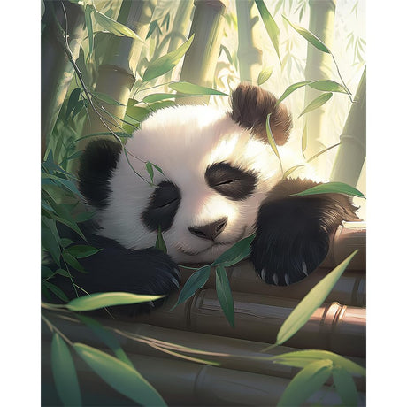 Natuyalo Panda Paint by Numbers Kit for Adults - Animal Paint by Number on Canvas Without Frame, DIY Acrylic Painting for Ideal Gift Home Wall Decor (16x20 Inch) Natuyalo
