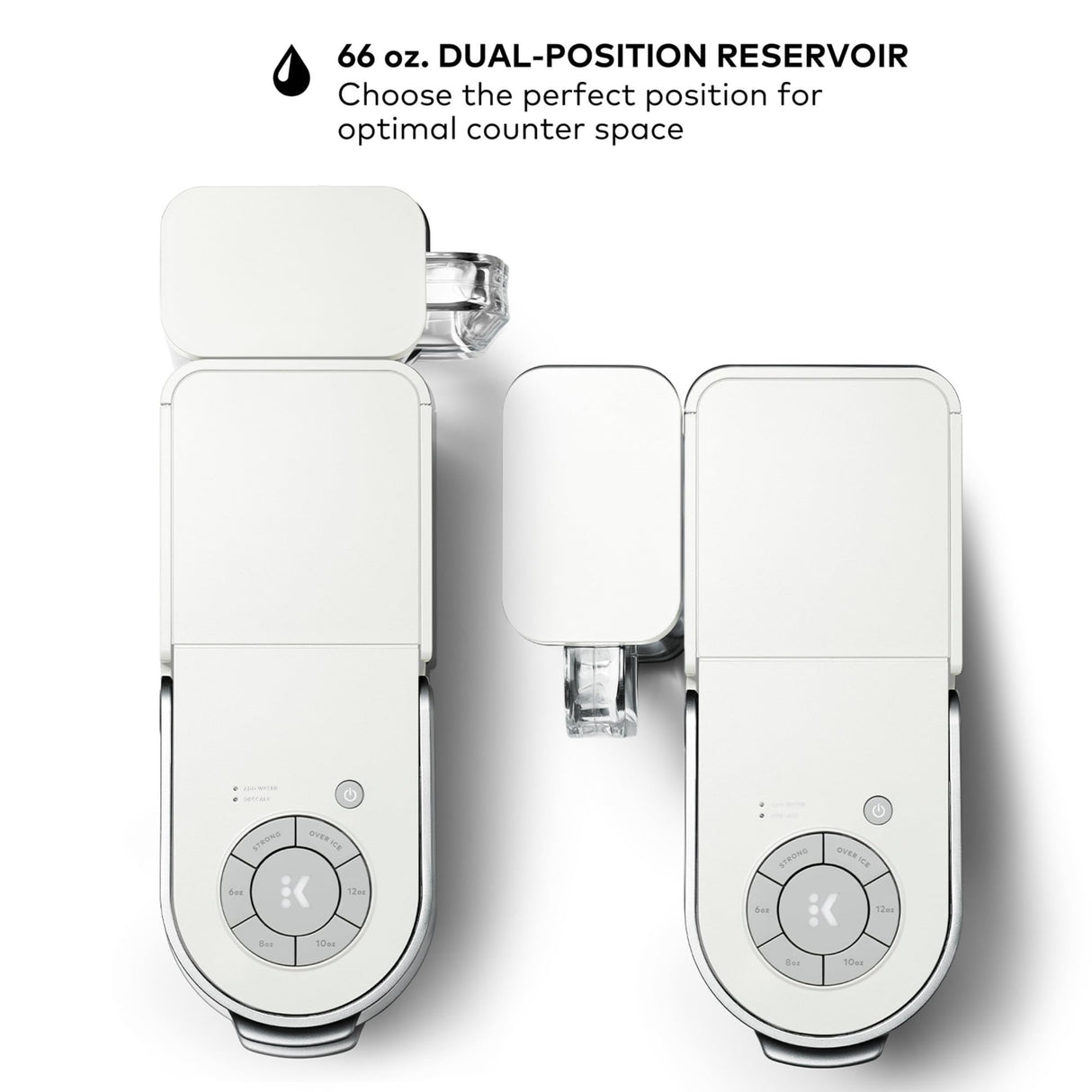 Keurig K-Supreme Single Serve K-Cup Pod Coffee Maker, MultiStream Technology, 4 Brew Sizes, 66oz Dual-Position Removable Reservoir, White Keurig