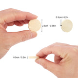 400 PCS Mini Wood Slices, 1 Inch Diameter Unfinished Round Wood Slices for Creative DIY Crafts and Decorations by GNIEMCKIN GNIEMCKIN