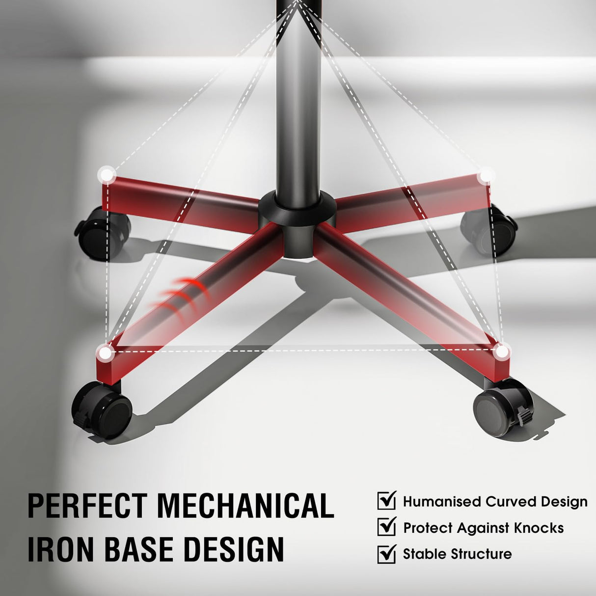 AOKCOS TV Cart Rolling TV Stand - Mobile TV Stand for 32-65 inch Flat/Curved TVs Holds up to 88 Lbs, Portable TV Stand on Wheels with Tilting for Living Room, Bedroom, Office, Max VESA 400x400mm AOKCOS