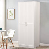 Rumiiro 72" Farmhouse Kitchen Pantry Cabinet with Adjustable & Pull Out Shelves,Wood Cupboard Storage Cabine Freestanding Pantry Cabinet with 12 Door Shelves for Dinning Room,Kitchen,Bathroom Rumiiro