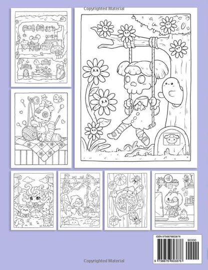 Creepy Cutie: Coloring Book for Adults and Teens Featuring Goth Kawaii and Spooky Cute Creatures of All Kinds and Many More